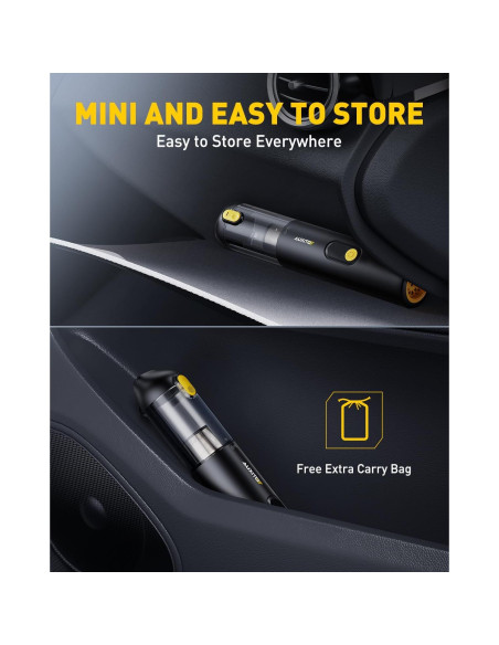 Aspiradora de Coche Portátil Inalámbrica AUXITO VC030 14000Pa