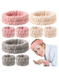 Conjunto de Banda para la Cabeza y Muñequera Chuangdi 9 Pcs