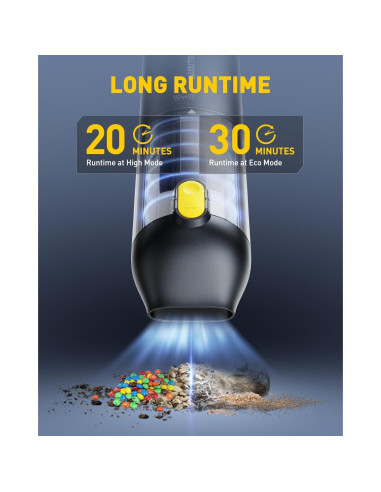 Aspiradora de Coche Portátil Inalámbrica AUXITO VC030 14000Pa