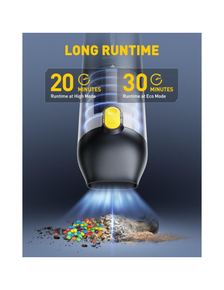 Aspiradora de Coche Portátil Inalámbrica AUXITO VC030 14000Pa