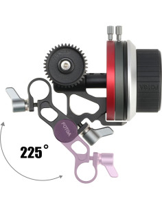 FOTGA Mini Follow Focus con paradas A/B y abrazadera 15mm 2