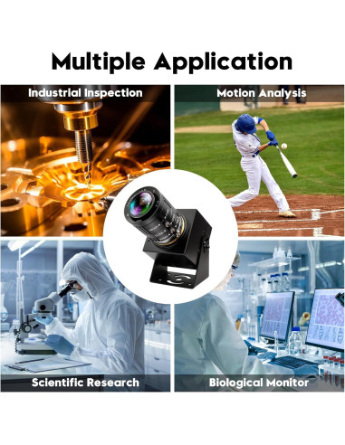 Cámara USB 4K IFWATER 12MP Lente Manual 3.6-10mm 120fps