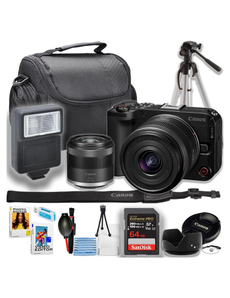 Cámara Sin Espejo Canon EOS R50 V + Lente 14-30mm + Accesorios