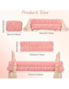 Conjunto de Banda para la Cabeza y Muñequera Chuangdi 9 Pcs 2