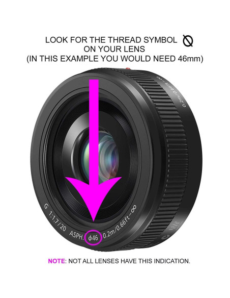 Parasoles Digital Nc 58mm para Panasonic LUMIX G 14-140mm