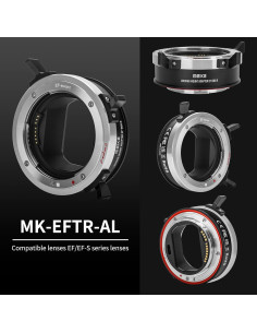 Adaptador de Lente Meike MK-EFTR-AL para Canon EF a RF 2