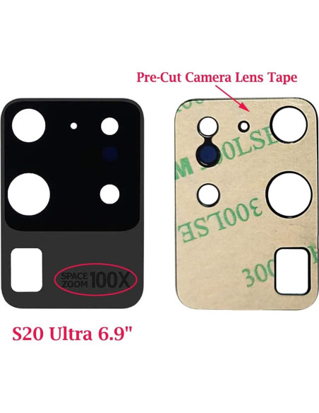Cubierta de Lente de Cámara Trasera Ubrokeifixit para Galaxy S20 Ultra 6.9"
