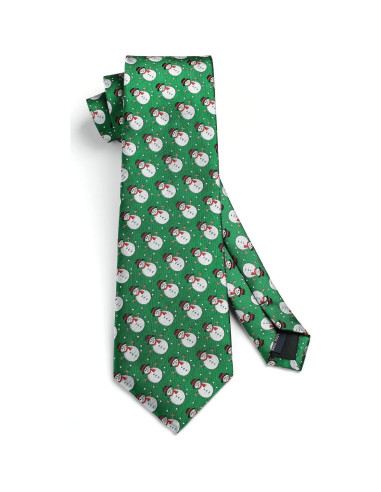Corbata de Navidad HISDERN para Hombres + Pañuelo 31cm