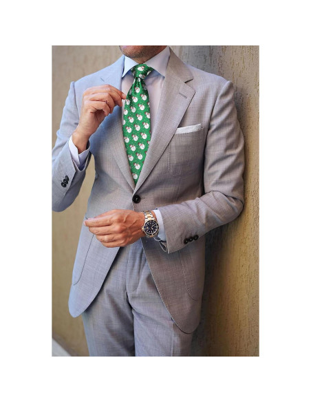 Corbata de Navidad HISDERN para Hombres + Pañuelo 31cm