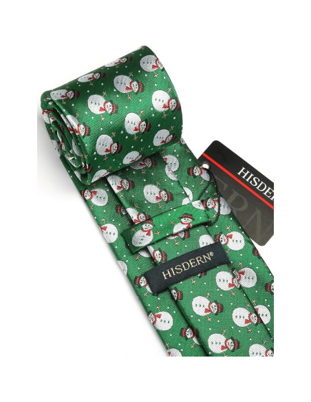 Corbata de Navidad HISDERN para Hombres + Pañuelo 31cm