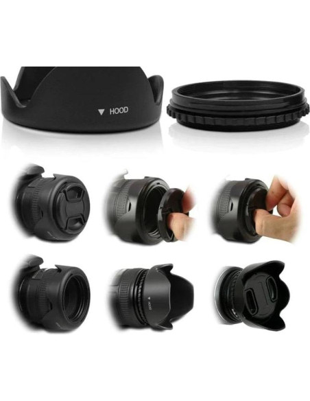 Filtro UV 67MM + Parasol Reversible 67MM para Sigma 100-400mm