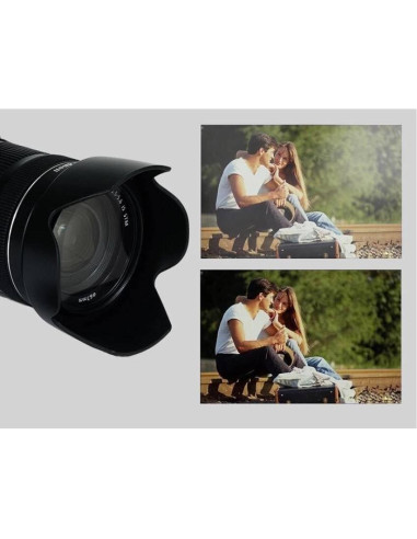 Filtro UV 67MM + Parasol Reversible 67MM para Sigma 100-400mm