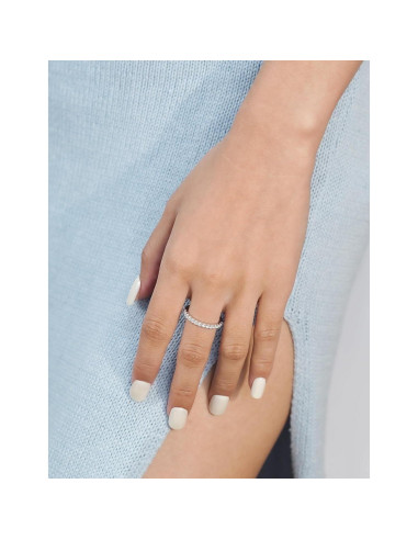 Anillo de Boda de Diamante IMOLOVE 0.42CT Oro Blanco 18K