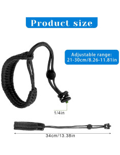 Correa de Muñeca Ajustable JIEYAO para Cámara Nylon 30cm 2