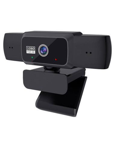 Webcam 1080P Genérico W10 con Micrófono y Lente Gran Angular