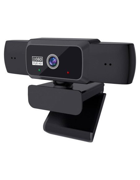 Webcam 1080P Genérico W10 con Micrófono y Lente Gran Angular