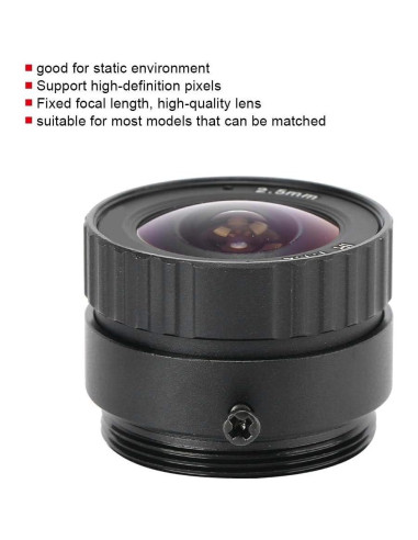 Lente de cámara 2.5mm 3MP CS F1.2 para CCTV