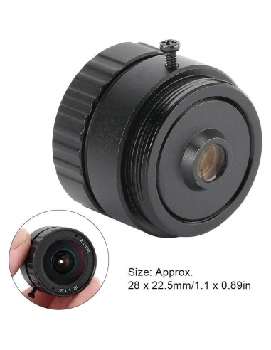 Lente de cámara 2.5mm 3MP CS F1.2 para CCTV