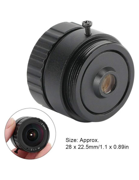 Lente de cámara 2.5mm 3MP CS F1.2 para CCTV