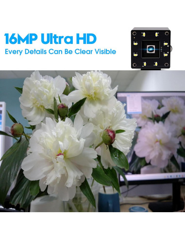 Cámara USB 16MP IFWATER Autofocus 68 Ultra HD Plug&Play