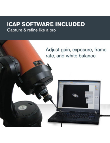 Cámara Planetaria Celestron NexImage 20 - 20MP CMOS para Astrofotografía