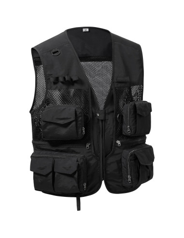 Chaleco de Pesca Unisex Bassdash con Múltiples Bolsillos