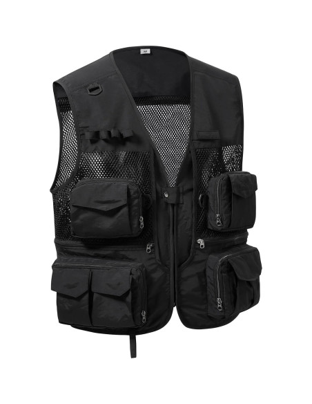Chaleco de Pesca Unisex Bassdash con Múltiples Bolsillos