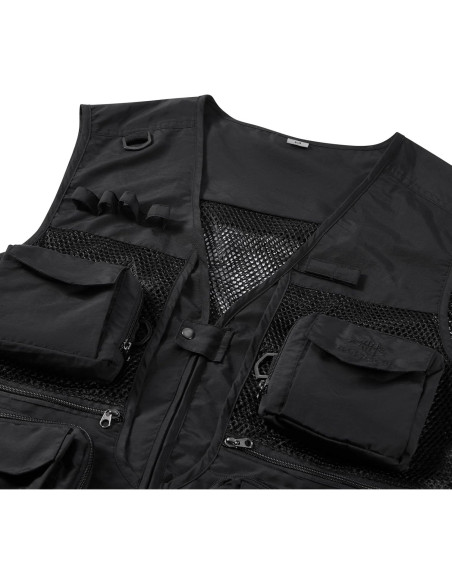 Chaleco de Pesca Unisex Bassdash con Múltiples Bolsillos