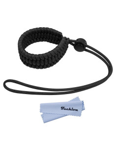 Correa de Muñeca Ajustable Paracord para Cámara Universal - Negro