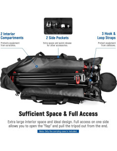 Funda para trípode Neewer 99 cm nylon impermeable negra 2