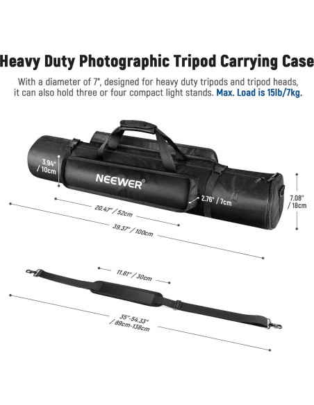 Funda para trípode Neewer 99 cm nylon impermeable negra