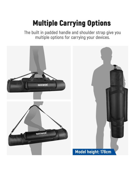 Funda para trípode Neewer 99 cm nylon impermeable negra