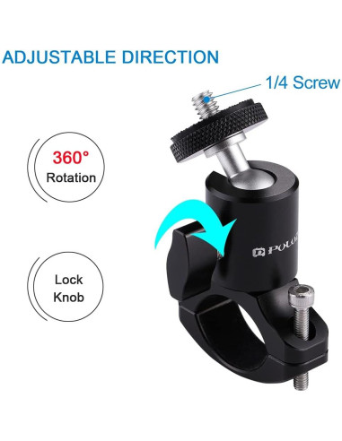 Soporte de Manillar PULUZ para Cámara de Bicicleta y Moto