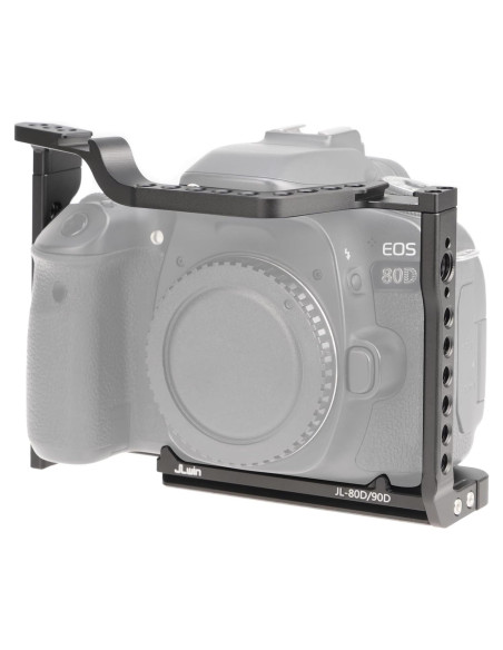 Jaula de Cámara FocusFoto para Canon EOS 90D 80D 70D - Aluminio CNC