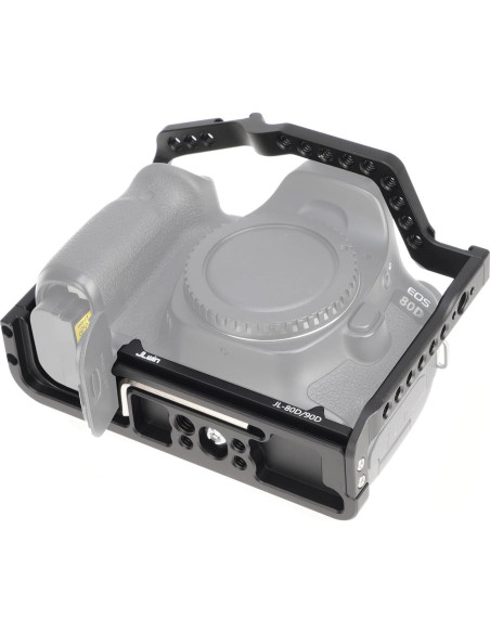 Jaula de Cámara FocusFoto para Canon EOS 90D 80D 70D - Aluminio CNC