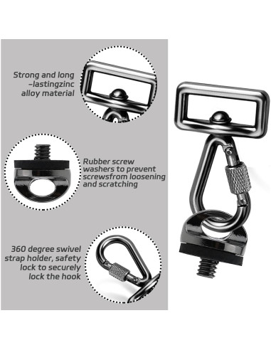 Juego de Tornillos y Ganchos para Correa de Cámara LLMSIX