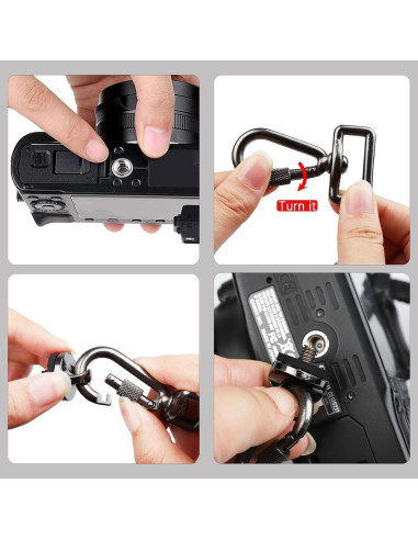 Juego de Tornillos y Ganchos para Correa de Cámara LLMSIX