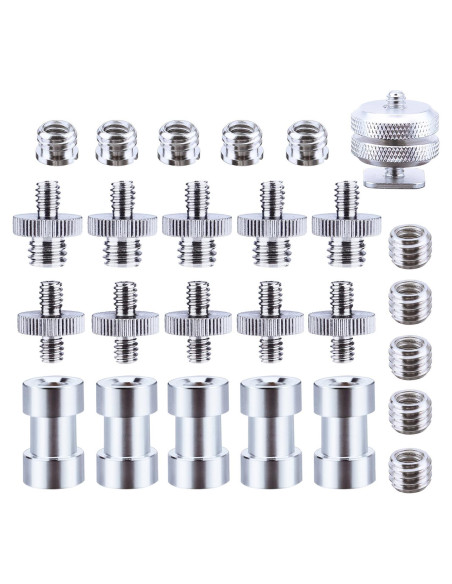 27 Piezas Adaptadores de Tornillo para Cámara SunmnDirectss