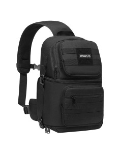 Bolsa de Mensajero Táctica Mosiso para Cámara DSLR Negro