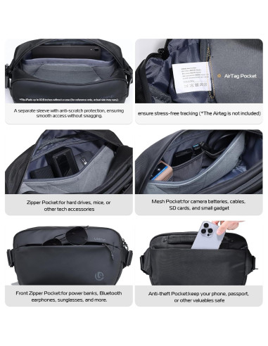 Bolsa de Mensajero ULANZI B120 para Cámara DSLR y Accesorios