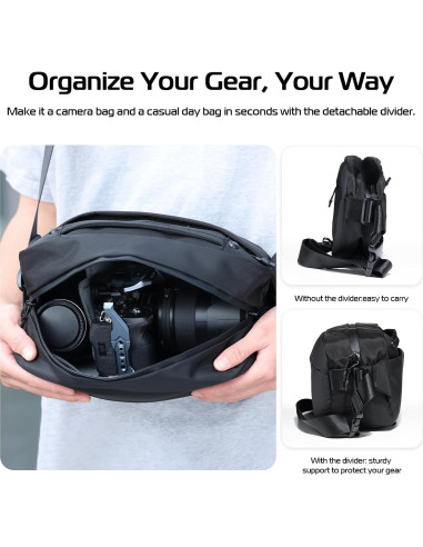 Bolsa de Mensajero ULANZI B120 para Cámara DSLR y Accesorios