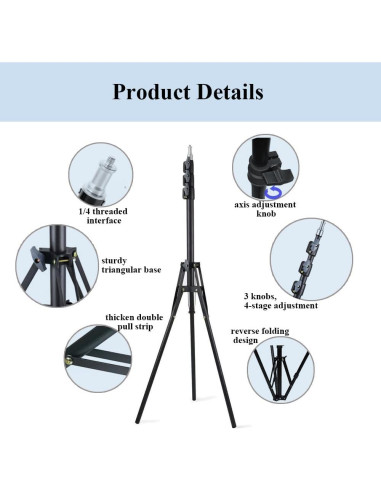 Soporte de trípode ajustable HANTAQ para proyector y cámara