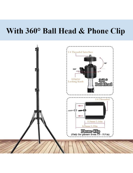 Soporte de trípode ajustable HANTAQ para proyector y cámara
