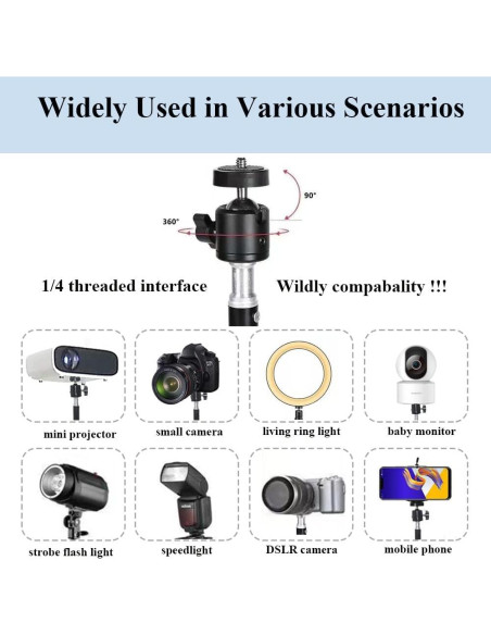 Soporte de trípode ajustable HANTAQ para proyector y cámara