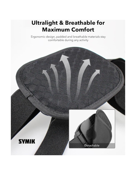 Arnés de Montaje en el Pecho SYMIK Ajustable para GoPro y DJI