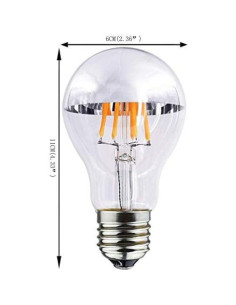 Bombilla LED Filamento A19 4W Bulbright E26 Regulable 2700K 2