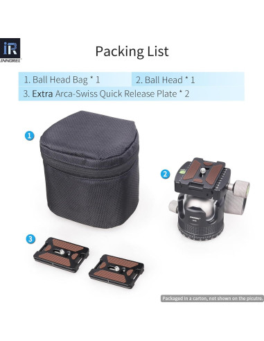 Cabezal de Trípode INNOREL U44 Bola 44mm Metal 25kg