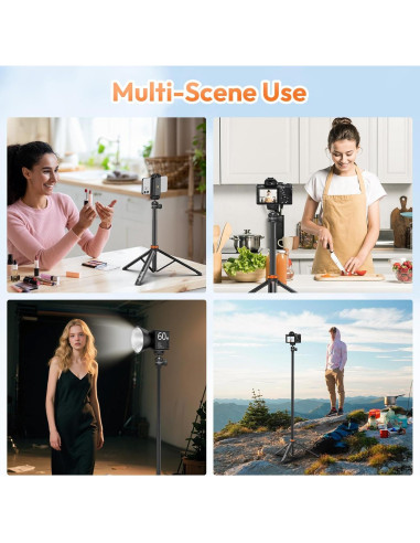 Trípode Extensible de Aluminio Rubesee PL-1021 200 cm