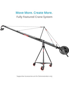 Grúa de cámara Proaim Wave-5P 24 pies con trípode y dolly 2