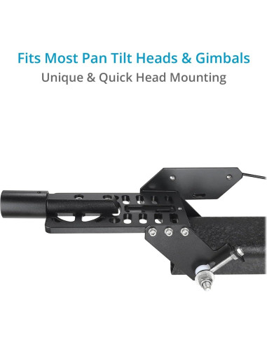 Grúa de cámara Proaim Wave-5P 24 pies con trípode y dolly